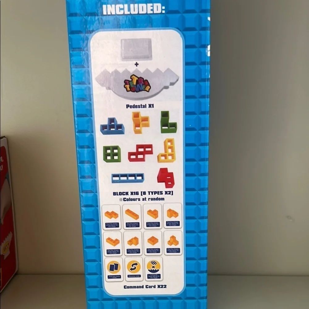 Blue and Red Building Blocks Set for Creative Play